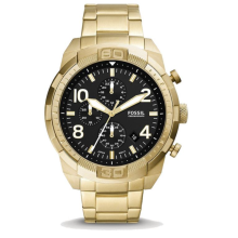 Fossil Bronson FS5877 Chronograph Gold Steel Strap Mens Watch