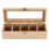 Multifunctional Bamboo System Tea Bag Jewelry Organizer Storage Box 5 Compartments Tea Box Organizer Sugar Container 1