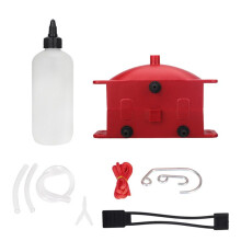 Motorcycle Chain Cleaning Machine Kit Brush Gear Cleaner Tool for Universal Motorbike Chains Lube Device Red