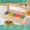 Multifunctional Bamboo System Tea Bag Jewelry Organizer Storage Box 5 Compartments Tea Box Organizer Sugar Container 6