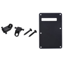 2 Pcs Electric Guitar Roller String Tree String Retainer with Pickguard Tremolo Cavity Cover Backplate Back Plate