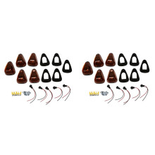 10Packs Cabine Markeringslicht Amber Lens Dak Running Lights met Bedrading voor F150 F250 F350 F450 F550 F65 E150 1999-2016