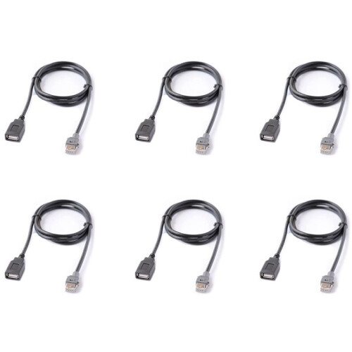 6X Automediahoofdunit USB-Interfacekabeladapter voor  voor   MISTRA TUCSON