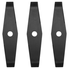 3X Brush Cutter Grass Trimmer Knife Cutting Steel Blade 2 Tooth 2T Trimmer Blade for Bush Brushcutter