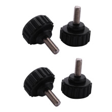 2Stck M4 x 10mm Rund Kopf Schraube Auf Rändel Schrauben Rändel Klemm Knopf 2 Stücke