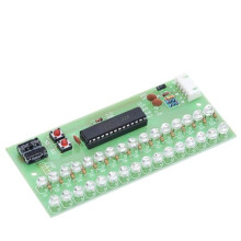 Adjustable Display Pattern LED VU Meter Level Indicator Amplifier Audio 16 Dual Channel Lamp Light Green 8V to 12V