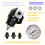 AN8 Bränsleinsprutningsregulator med Laddtrycksmätare Bränsletrycksregulatorsats Högtrycksbränsleregulator 6