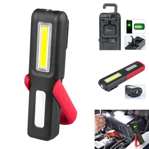 Rechargeable LED Flashlight Magnetic Light, Portable Work Light Trouble Lights Lamp for Mechanics, Compact Reliable 2