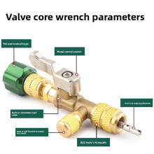 Air Conditioning Valve Core Removal Tool with 10 Core- Quick-Change Valve Core Wrench for Refrigerant-Free Repair Wrench