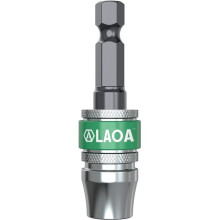 LAOA Self-Locking Extension Rod 6.35mm Quick Release Chuck High Concentricity Alloy Steel Low Wobble for Hex Drill Bits
