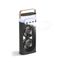 Triple- Sprays Humidifying Fan Humidifying Sprays Aromatherapy Sleep 180 Wide-Angle Airflow for Home Room Offices B