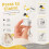 6 Pack Seagull Mine Button Keychain Set with Type-C Charging Cable Mechanical Click Fidget Desk Toy Portable Stress 2