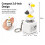 6 Pack Seagull Mine Button Keychain Set with Type-C Charging Cable Mechanical Click Fidget Desk Toy Portable Stress 7