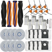 Replacement Parts for X60 Ultra / X60 Max Ultra Robot Vacuum Cleaners, Main Brushes,Side Brushes, Filters