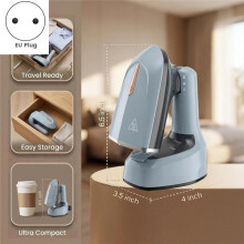 Foldable Travel Steamer for Clothes,1500W Fast Heat-, Folds Flat for Carry-Ons,for Hotels,Business Trips Eu Plug