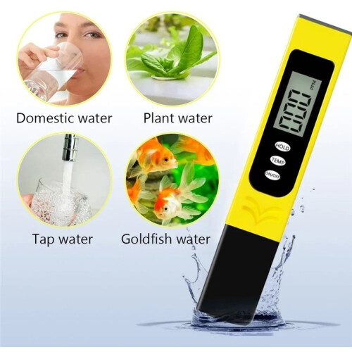 High Precision Water Hardness Instrument EC Tester PH Meter Aquarium Pool Water Quality Purity Testing Pen 1