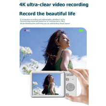 Sliding Digital Camera CCD 4K HD Campus Camera for Photos & Recording with Integrated Student Card Machine Silver