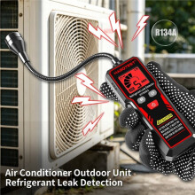Habotest HT6002 Halogen Leak Detector for AC R134a Refrigerant Gas, 20-200 PPM Detection with Visual Alarm, Minor Leaks