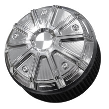 Motorcycle Chrome Air Filter Cover & 3 Hole Black Element for Touring 08-16 Dyna 99-17 Softail 00-15 Air Cleaner