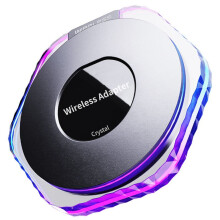 2 in 1 Wireless Carplay Adapter with RGB Lighting Car Adapter Seamlessly Convert Wired Android Auto to Wireless