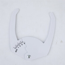 4 Pack Plastic Pocket Caliper 7" Range Tool for Fruit Vegetable Onion Diameter, 1/4 Inch Scale Red Portable Easy to Read
