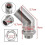 Precision-Crafted M 18 X1.5mm Extender 135 Degree Bung Extension Spacer for Secure Connection 6