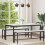 VidaXL vidaXL Dining Table White 150 x 90 x 75 cm Solid Pine Wood 1