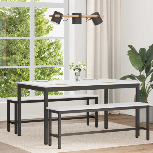 VidaXL vidaXL Dining Table White 150 x 90 x 75 cm Solid Pine Wood