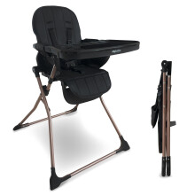 MBHC2 Compact Folding Highchair - Rose Gold Black