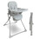 My Babiie MBHC2 Compact Folding Highchair - Grey 1