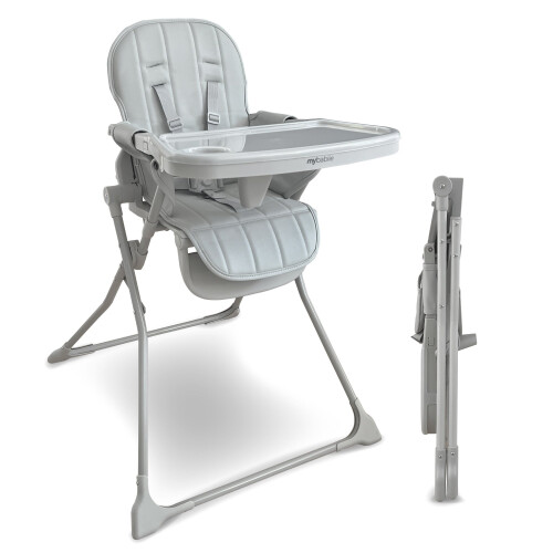 My Babiie MBHC2 Compact Folding Highchair - Grey