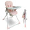 My Babiie MBHC2 Compact Folding Highchair - Pink 1
