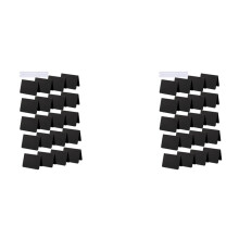 40 Pieces Chalkboard Signs A-Shaped Chalkboard Tables Buffet Tags PVC Erasable Blackboards with White Chalk Markers