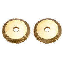 2Pc Titanium Coated Key Machine Cutter 70X7.3X12.7mm 80T Hss Key Duplicate Machine Saw Blade for Cutting Keys