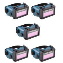 5X Auto Darkening Welding Eyes Goggles Glasses Helmet Mask Eyeshade Patch Eyes Workplace Goggles (Dark Green)