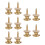 10PCS Wool Copper Guitar Strap Lock Locking Pegs Pins Mushroom Shape End Button Gold 1