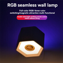 Luce Notturna A LED con Sensore di Movimento RGB, Ricaricabile Tramite USB, per Cucina, Camera da Letto, Scale, Corridoio, Armadio, Illuminazione