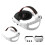 Silicone VR  Strap for Meta Quest 3/3S  Comfort Breathable Replacement VR  Strap White 7