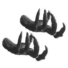Witch'S Hand Wall Hanging Statues,Resin Retro Art Hanging Design Mounted Hang Decoration for Living Room (Black)