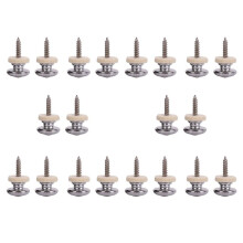 20PCS Wool Copper Guitar Strap Lock Locking Pegs Pins Mushroom Shape End Button for Acoustic Classical Electric Bass