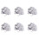 600 Piece Mirror Tile Wall Sticker 3D Decal Room Decor Stick (Silver) 1