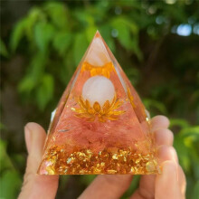 L Pyramid Ornaments CrystalEnergy Generator Orgone Pyramid for E- Protection Healing Meditation Crystal Chakra