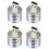 4X Aluminum 3W USB LED Lamp Socket Spotlight Flashlight White Light 1