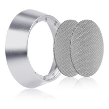 Zestaw 12 Magnetycznych Lejków Dozujących, Lejek Dozujący Espresso 58 Mm, Zestaw Krążków z Sitkiem Aluminiowy Lejek z Kolbą z 2 Filtrami