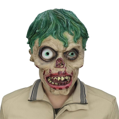Masque de zombie d'Halloween avec un visage pourri