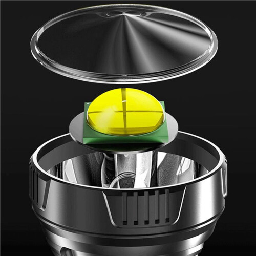 2X Strong Light Portable Flashlight USB Rechargeable Abs Outdoor LED Multi-Function Household Searchlight Portable Lamp 1