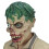 Masque de zombie d'Halloween avec un visage pourri 3
