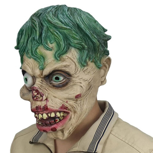 Masque de zombie d'Halloween avec un visage pourri 2