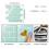 10PC Green Subway 3D Self Adhesive Wall Sticker Kitchen Splashback Tile Waterproof for Home DIY Wall Decor 6