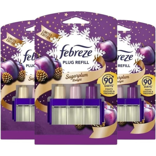 Febreze 3 x 20ml Febreze 3Volution Plug in refill - SugarPlum Delight